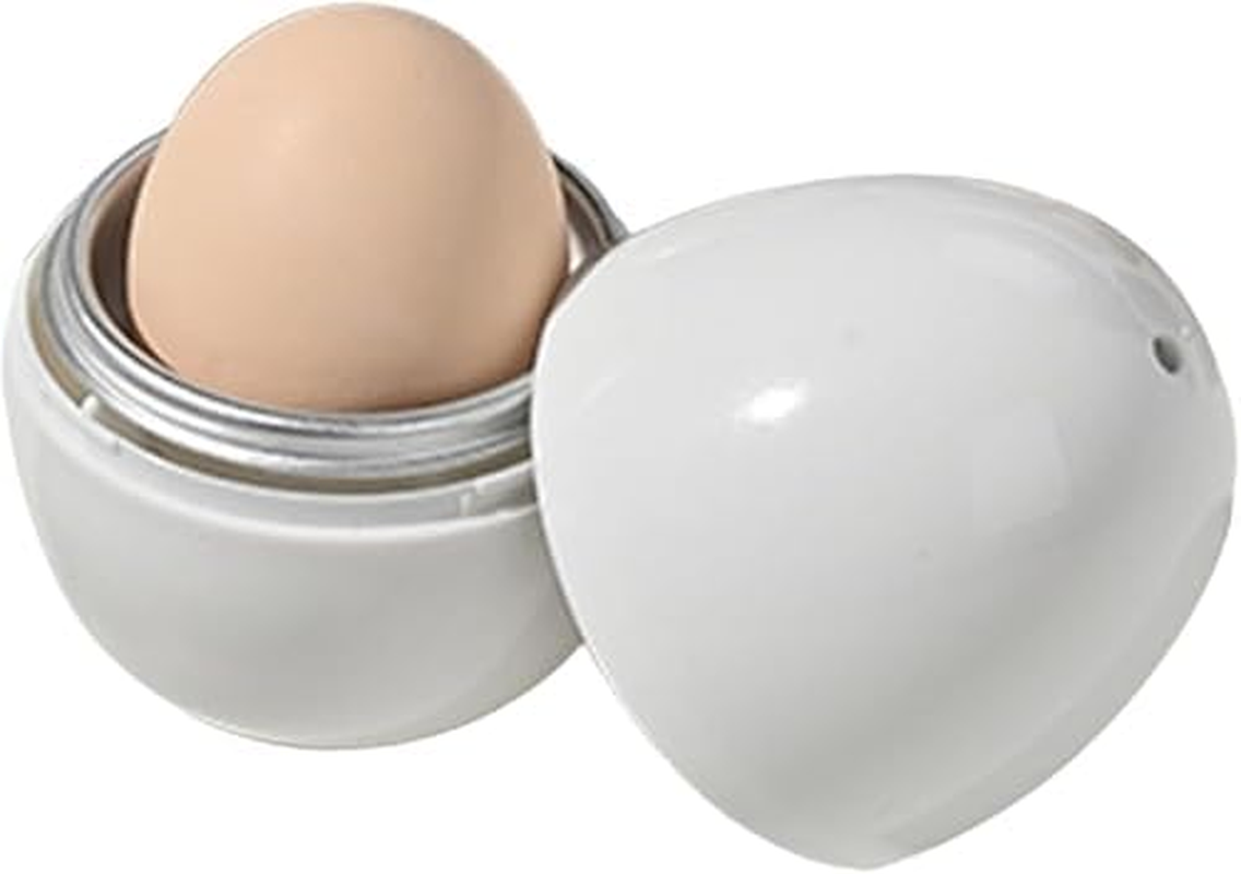 2024 New Microwave Egg Boiler, Microwave Egg Cooker Maker for 1/4 Egg, Boiled Egg Poachers with Lid, Rapid Egg Cooker Microwave Boiled Egg Maker for Hard Soft Boiled Egg Cooker Steamer (1 Egg) image number 4