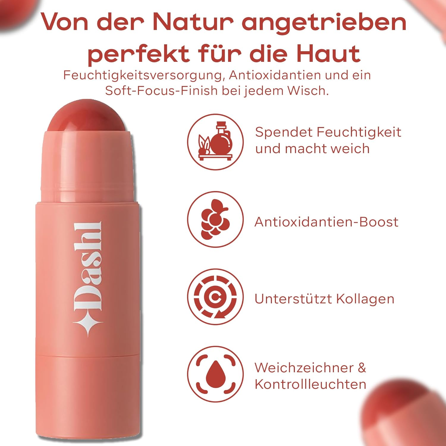 Blush Obsession Skinstick - Creamy Buildable Blush for Cheeks & Lips, Long-Lasting Dewy Finish, Hydrating & Lightweight Formula - Spicy Marg Sun-Kissed Natural Shade, Travel-Friendly Makeup Stick image number 1