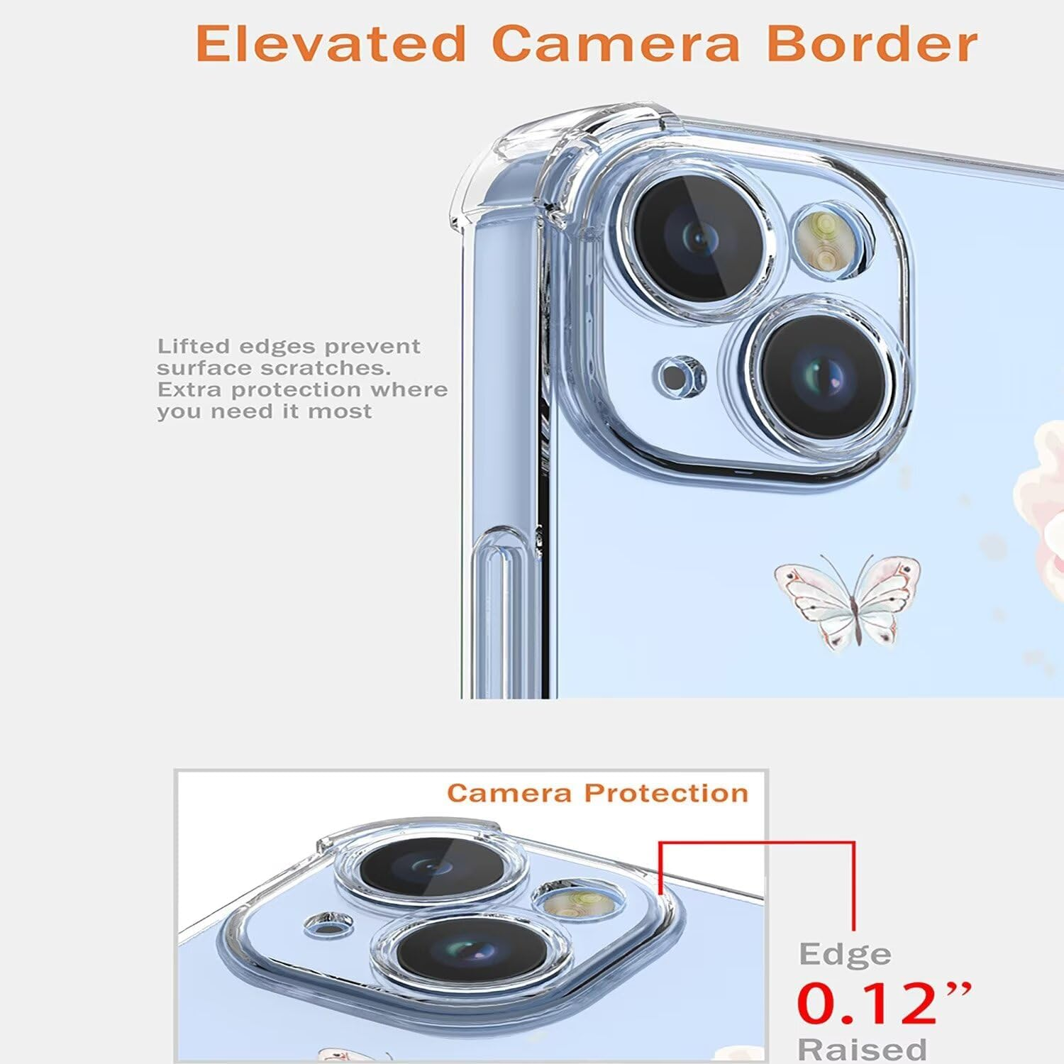 ILING Case for Oppo Find X8 Pro 5G, Ultra Thin Elegant Flowers and Cute Cartoon Pattern Women'S Mobile Phone Case, Soft Silicone Transparent TPU Shockproof Protective Case (Pink Flowers) image number 4