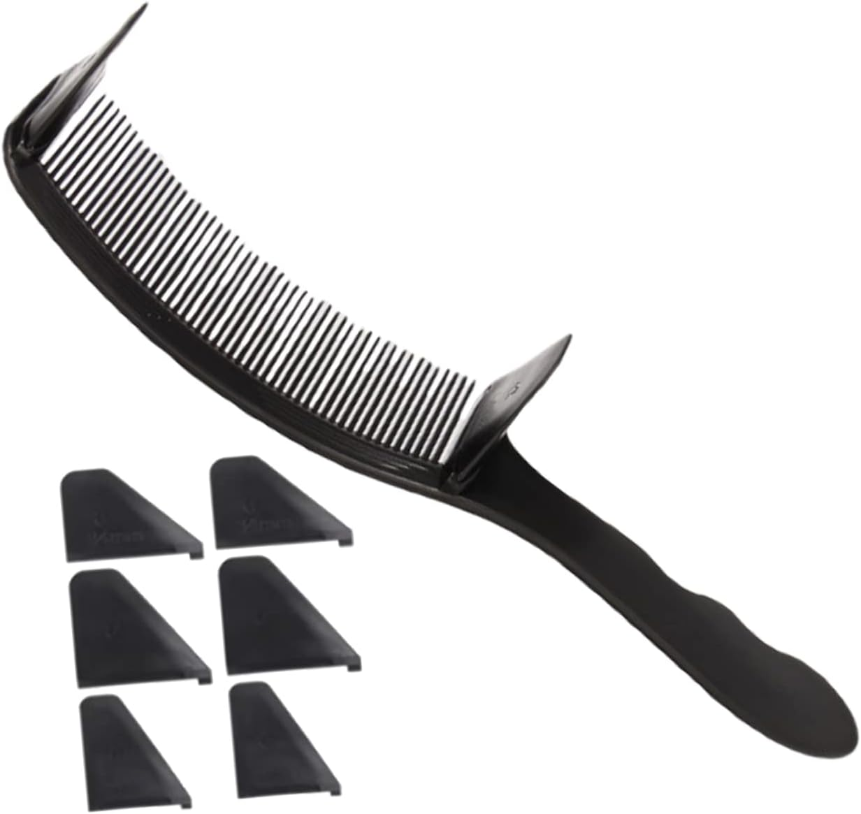 TOVINANNA 4Sets Professional Barber Styling Comb Fine Tooth Hair Comb for Men Curved Hair Cutting Tool Travel Hairsheet