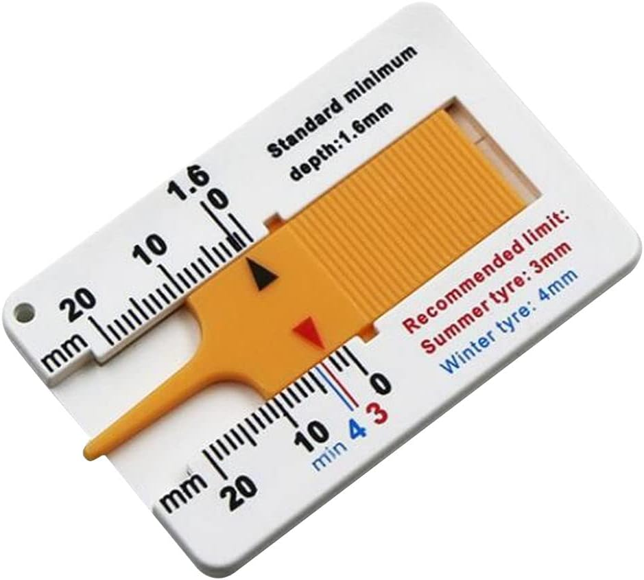 Tyre Tread Depth Calipers Car Motorcycle Caravan Trailer Wheel Measure Tools image number 6