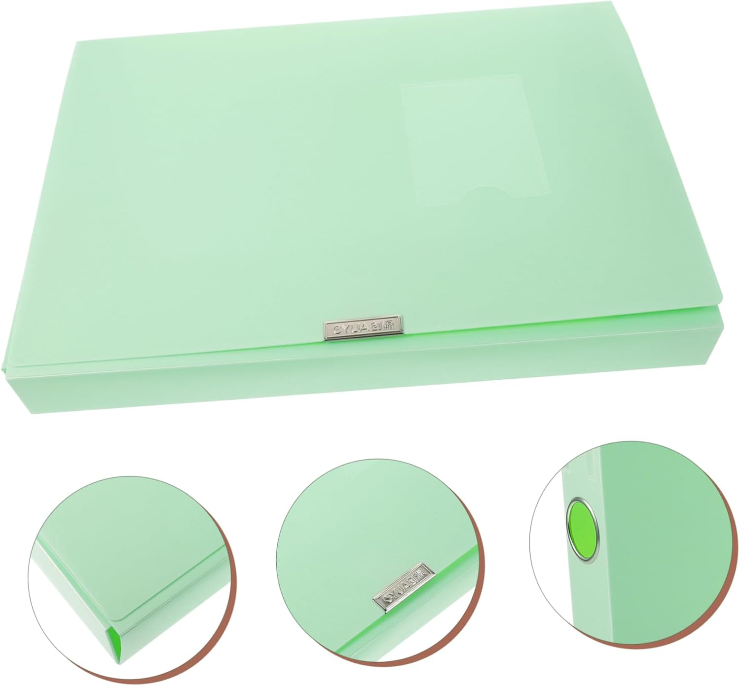 Data Box File Paper Document Storage Box File Organizer Plastic Reusable Desk Accessory image number 4