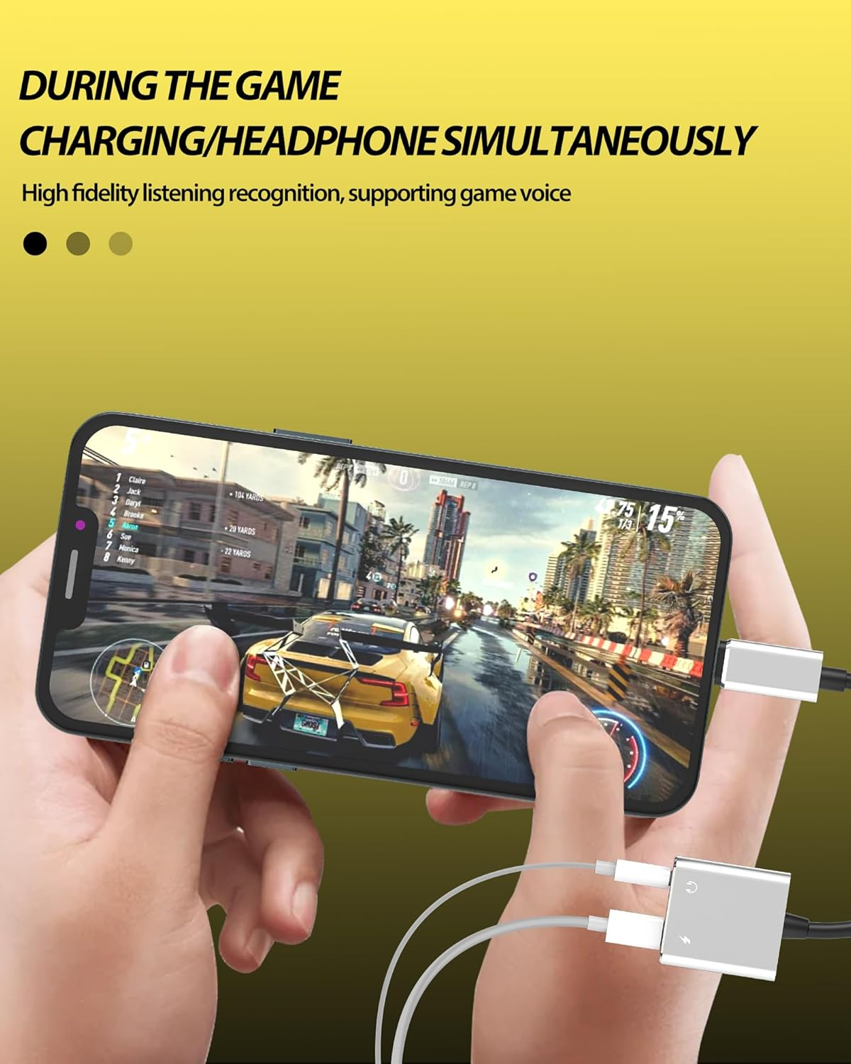 Lightning to 3.5Mm Jack Iphone Aux Adapter (2 in 1) Charger Headphone Splitter Cable Apple MFI Certified Audio Dongle Cord Earbud Charging Converter for 14 13 12 11 Pro Max X Xr Xs 7 8 plus 3.5+L image number 5