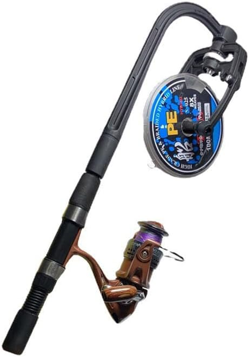 AIMALL Fishing Reel Winding Tool, Fishing Line Rewinder, 18.5In/47Cm Wire Winding Tool for Fishing Reel, Adjustable Tension Wire Winding Disc for Easy Line Spooling