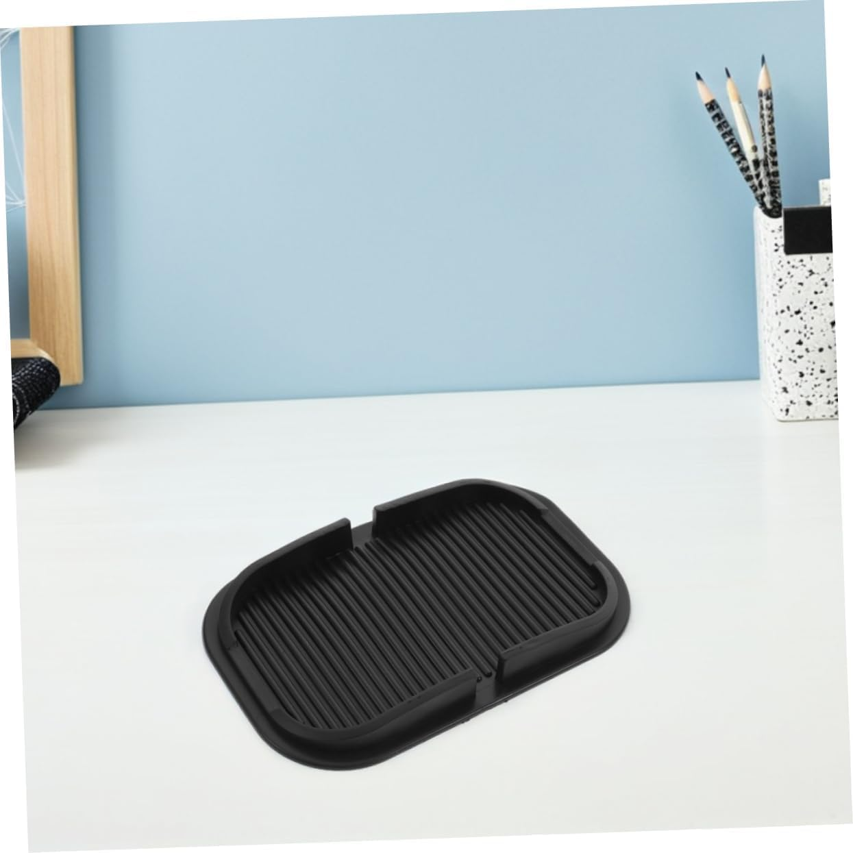 Car Dashboard Non-Slip Mat with Large Slot Phone Holder, Interior Accessory(2Pcs) image number 5