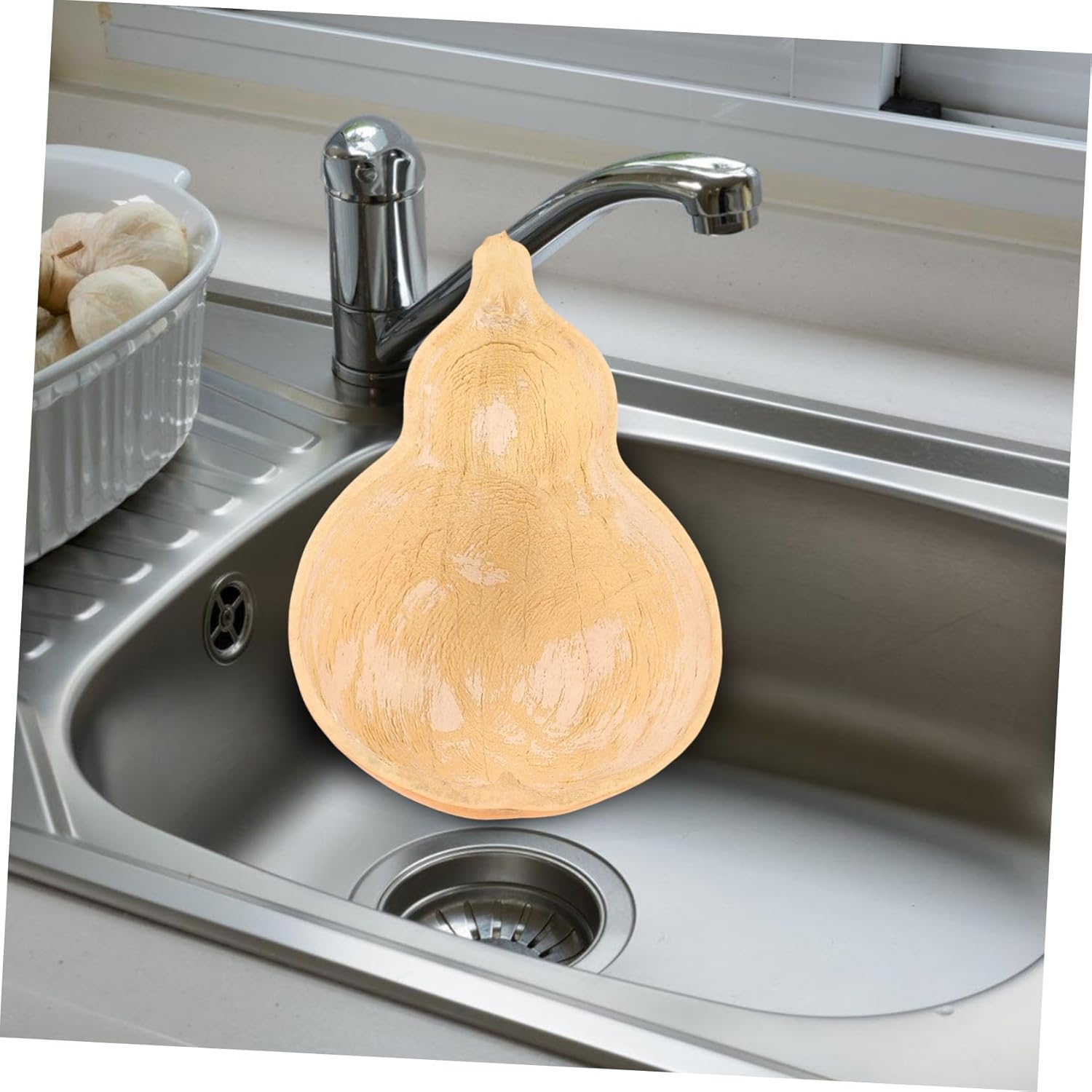 WATIIFUFU Gourd Water Dipper Soup Ladle Gourd Bath Ladle Dipper Gourd Tea Spoon image number 5