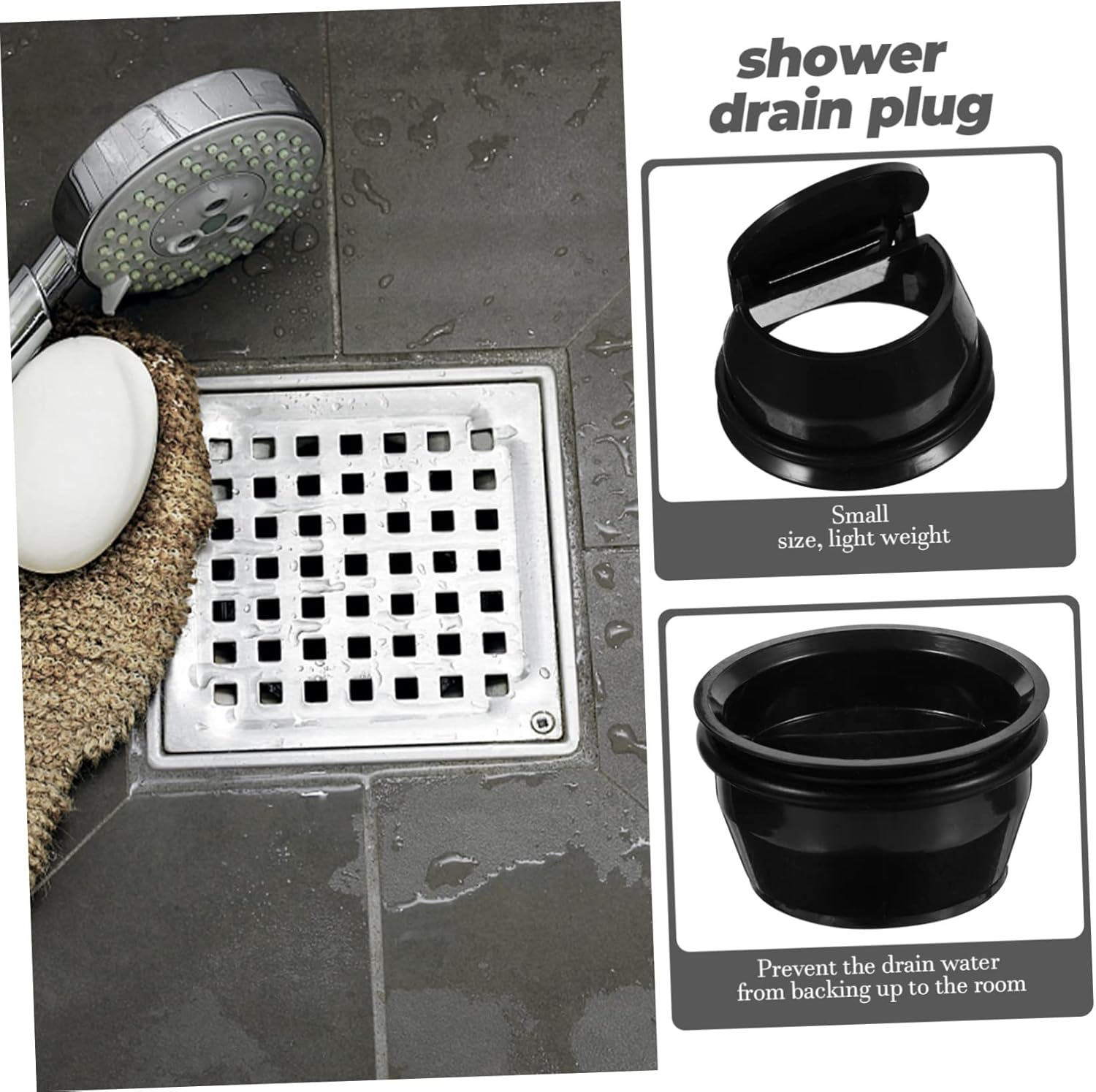 Didiseaon 2Pcs Odor Floor Drain Accessories Backflow Preventer for Garage Floor Drain Sewer Core Prevents Sewer Backflow in Bathroom image number 2