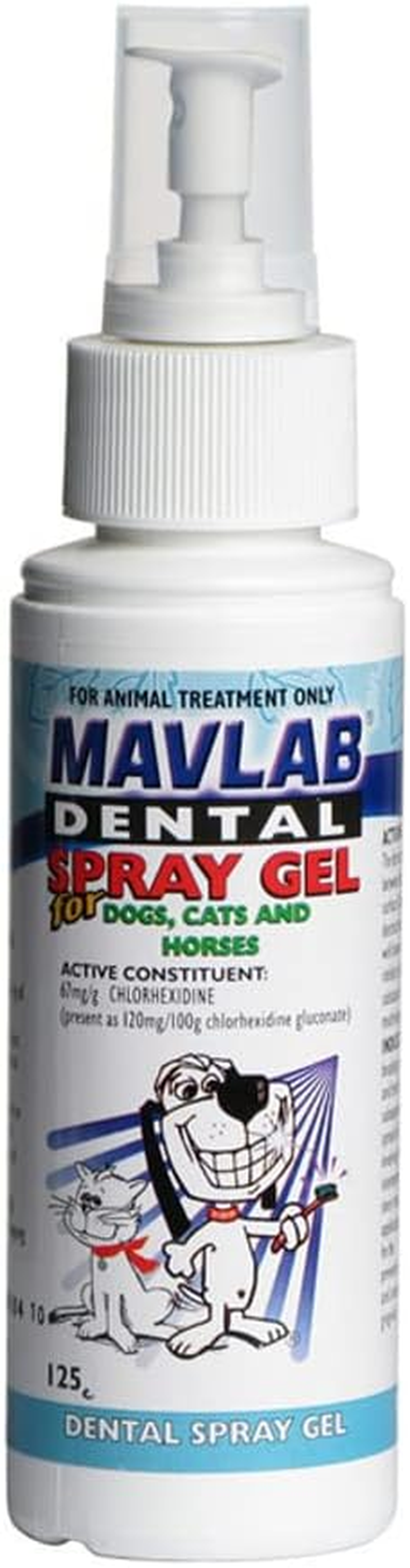 Mavlab Dental Spray Gel 125G for Dogs and Cats, Veterinary Formulated Oral Care to Reduce Plaque and Freshen Breath, Australian Made, Veterinary Registered image number 1