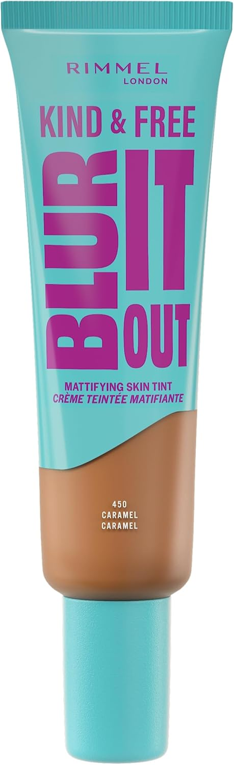 Rimmel London Kind & Free BLUR IT OUT Mattifying Skin Tint, 210, Golden Beige, 30Ml