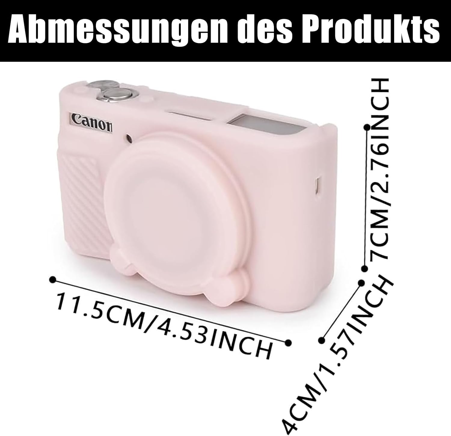 Aiyraa Canon Powershot SX740 HS Soft Silicone Protective Case Scratch-Resistant Cover with Removable Lens Cover for Canon SX740 SX730 HS Camera image number 1