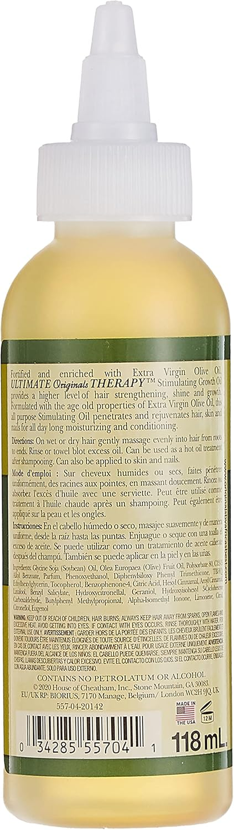 Africa'S Best Ultimate Organic Therapy Olive Oil Stimulating Growth Oil