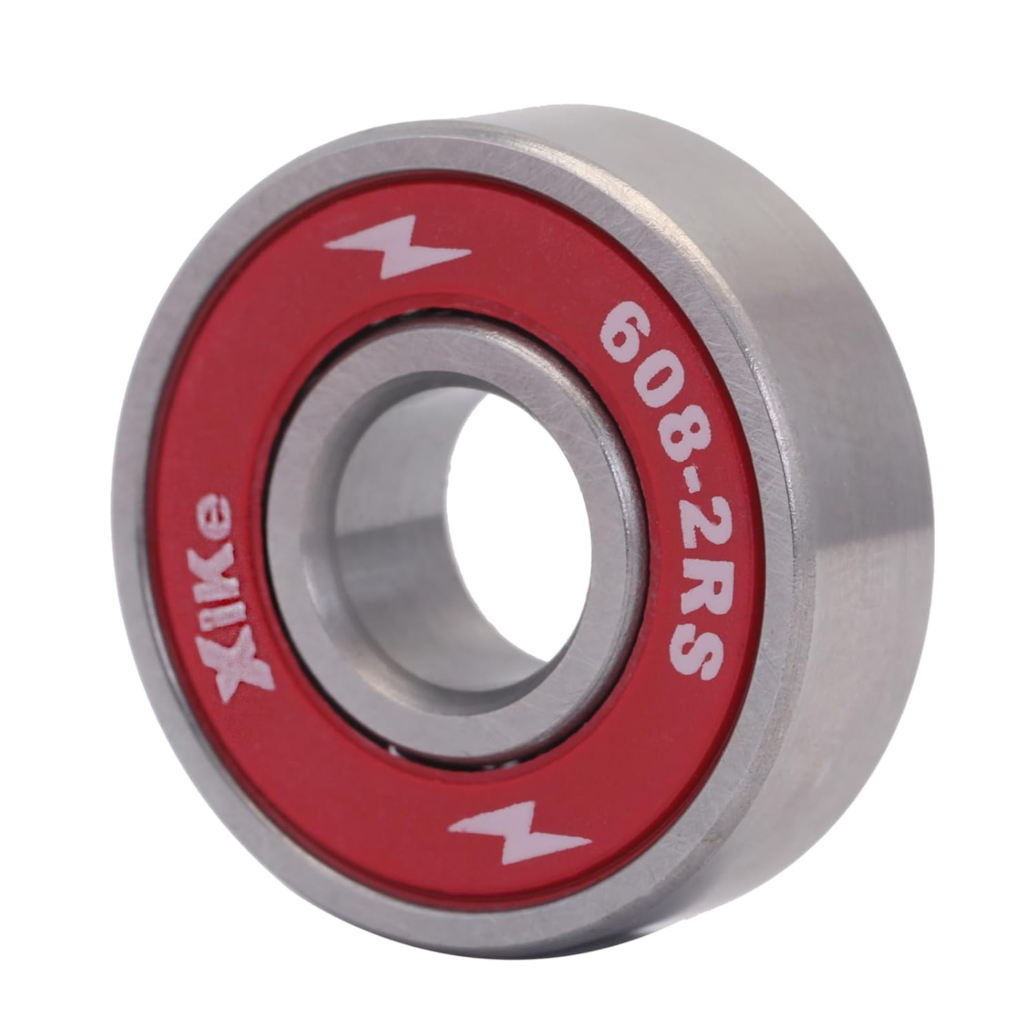 Xike 8 Pcs 608-2RS Skateboard Bearings 8X22X7Mm High Speed Smooth and Durable, Replace for Inline Skates Longboards Rollerblades Etc. (Red) image number 4