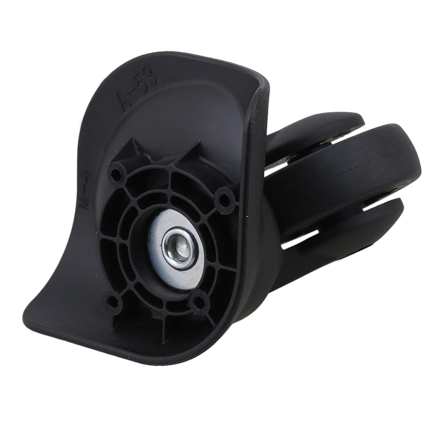 Mxfans Black DIY 3.27X4.09X2.05Inch Large W197 Left & Right Luggage Wheels Replacement Pack of 2 image number 3