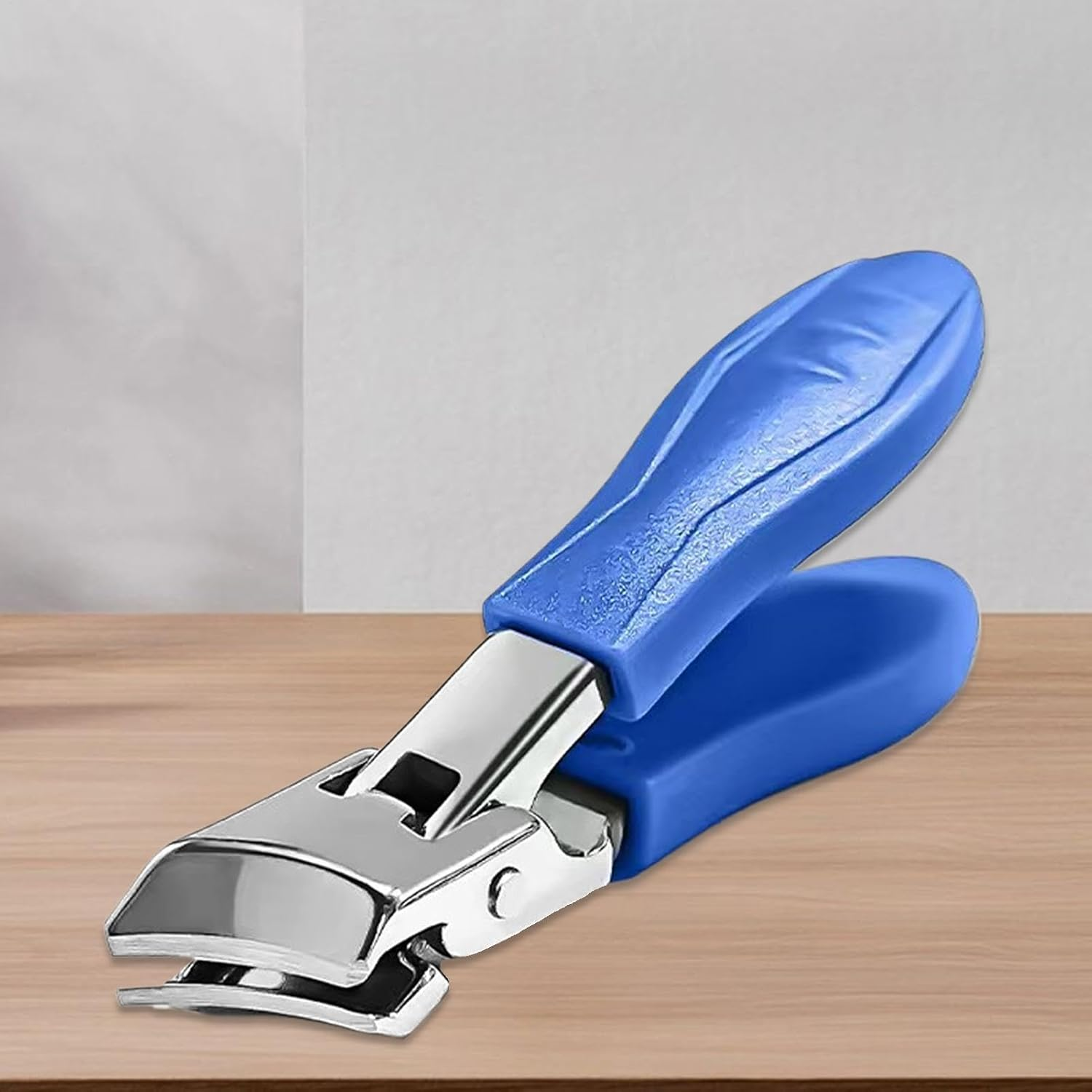 Wide Jaw Opening Nail Scissor | Wide Jaw Opening Heavy Duty Toenail Scissors | Manicure Pedicure Equipment Anti-Splash Women Men Nails Tools for Business Trip, Dorm - Blue image number 4