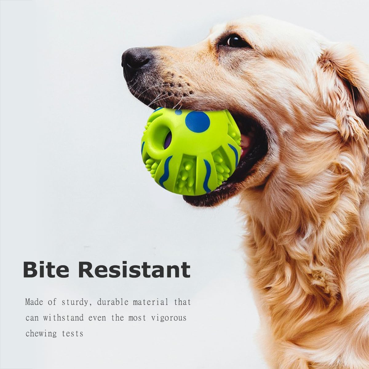 Spikey Dog Balls Squeaky Dog Toys Vocal Teeth Grinding Dog Ball Interactive Pet Toy Cleans Teeth Durable Interactive Toys for Dogs Indoor Outdoor Training image number 1