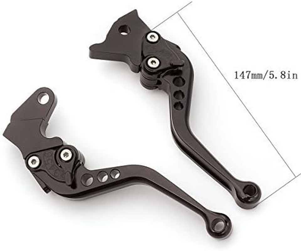 FXCNC Racing CNC Aluminum Short Adjustable Brake Clutch Levers for YAMAHA Warrior Raptor 350 YFM350 2002-2004,Raptor YFM660 01-05,TTR125L/LE/LW 00-16,Banshee 350 02-06,XT660/R/X 04-13 image number 1