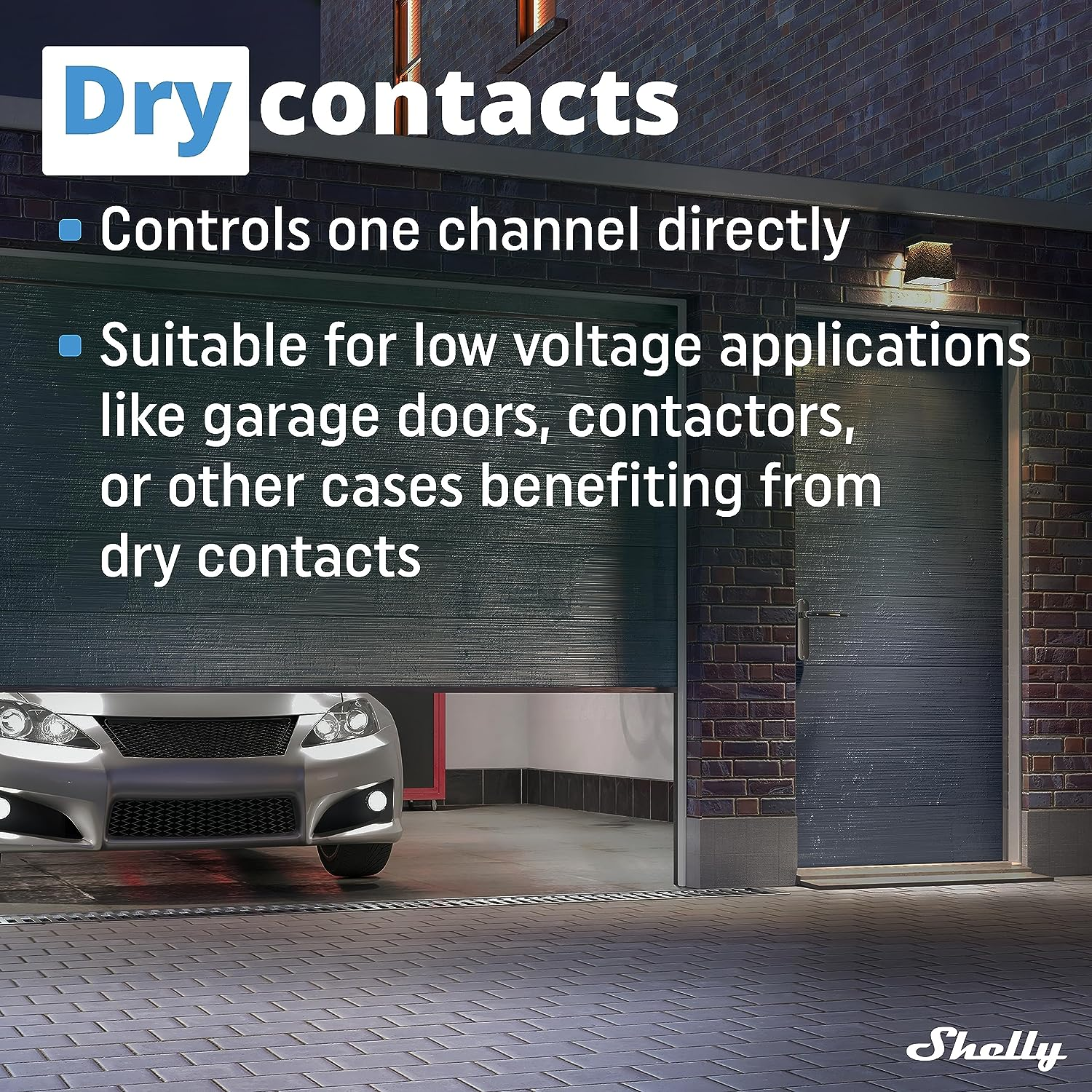 Shelly plus 1, Wifi & Bluetooth Smart Relay Switch, Home Automation, Alexa/Google Home Compatible, Ios Android App No Hub Required Lighting Control DIY Remote Control Garage Door (4 Pack) image number 1