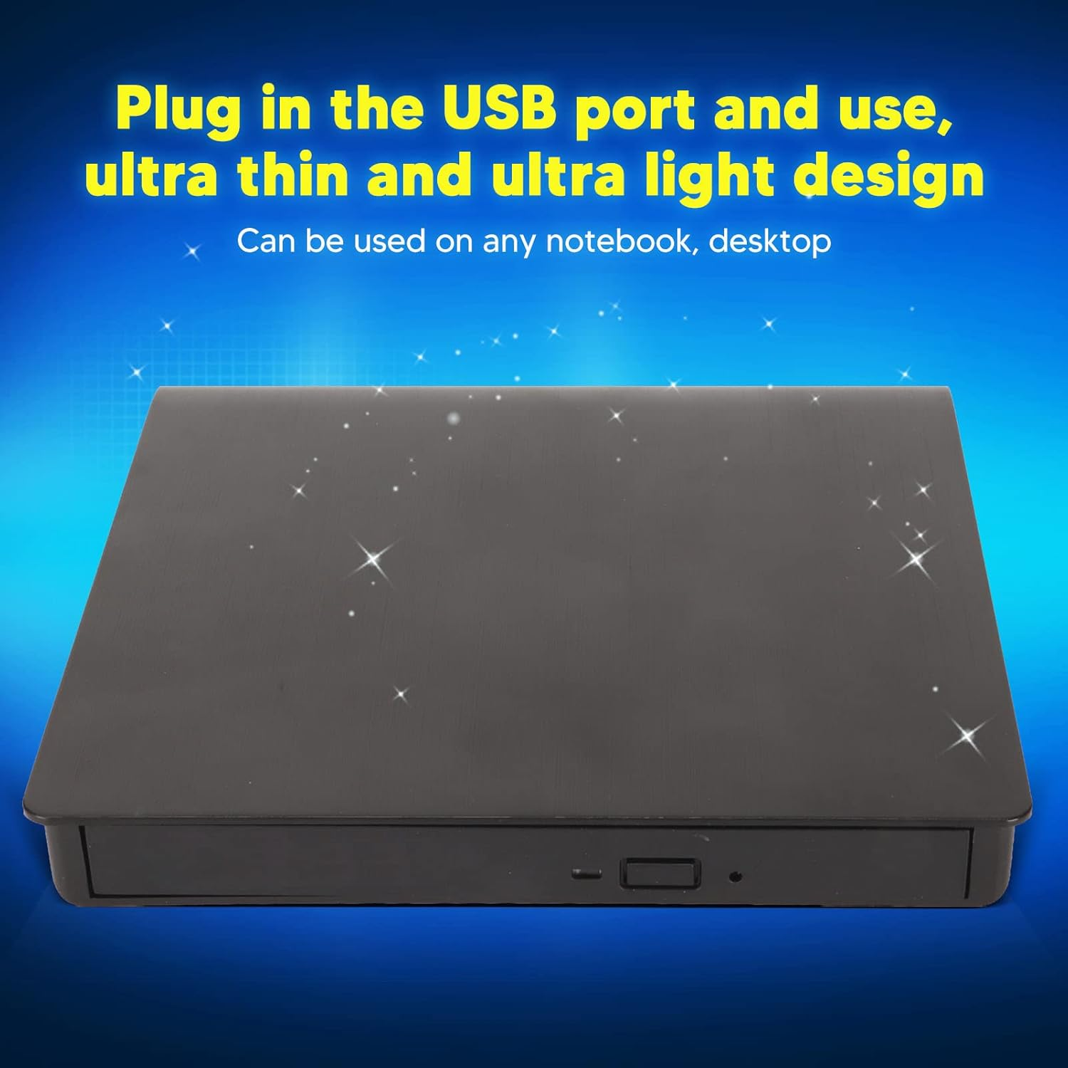 External DVD Drive, USB 3.0 Type C CD Drive Portable DVD Player for CD ROM Burner VCD,SVCD Compatible with for Linux OS X Laptop Desktop image number 2