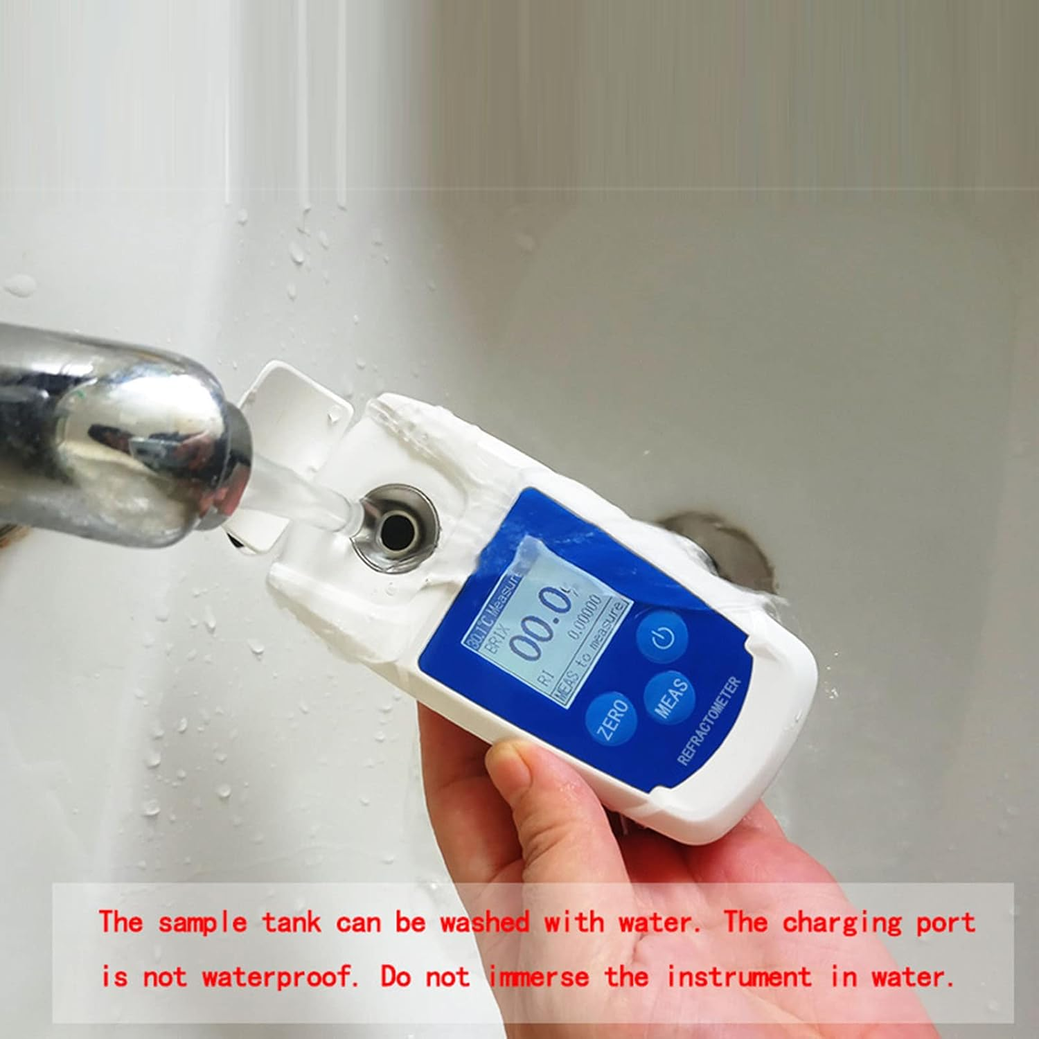 Digital BRIX Refractometer 0-55% Brix Range, Handheld Pocket High Accuracy BRIX Meter, Digital BRIX Tester Sugar Content Meter for Fruits Drinks Beer Sugar Content Test image number 2