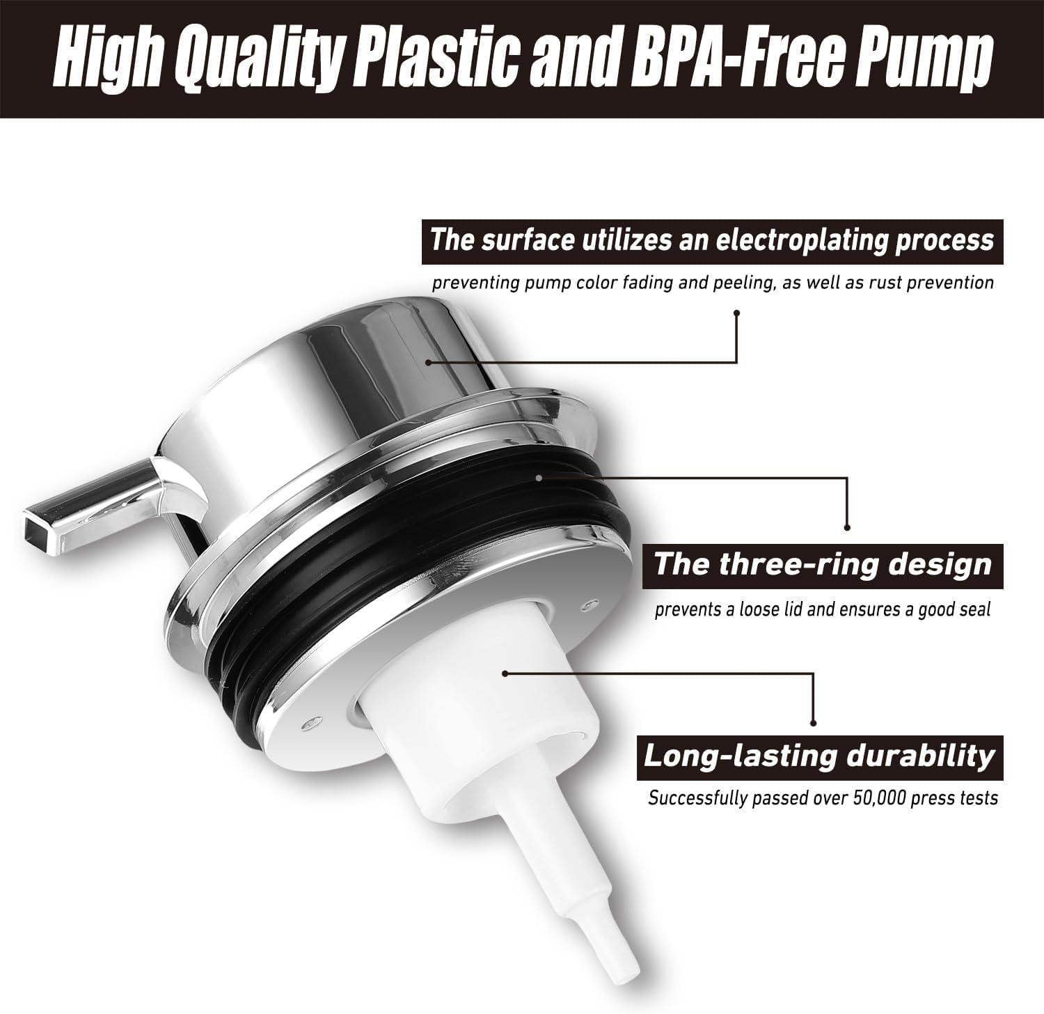 Elegant Diamond Glass Foaming Soap Dispenser,One-Touch Lather, Effortless Clean,Bathroom & Kitchen Refillable Clear Glass Liquid Soap Dispenser image number 2