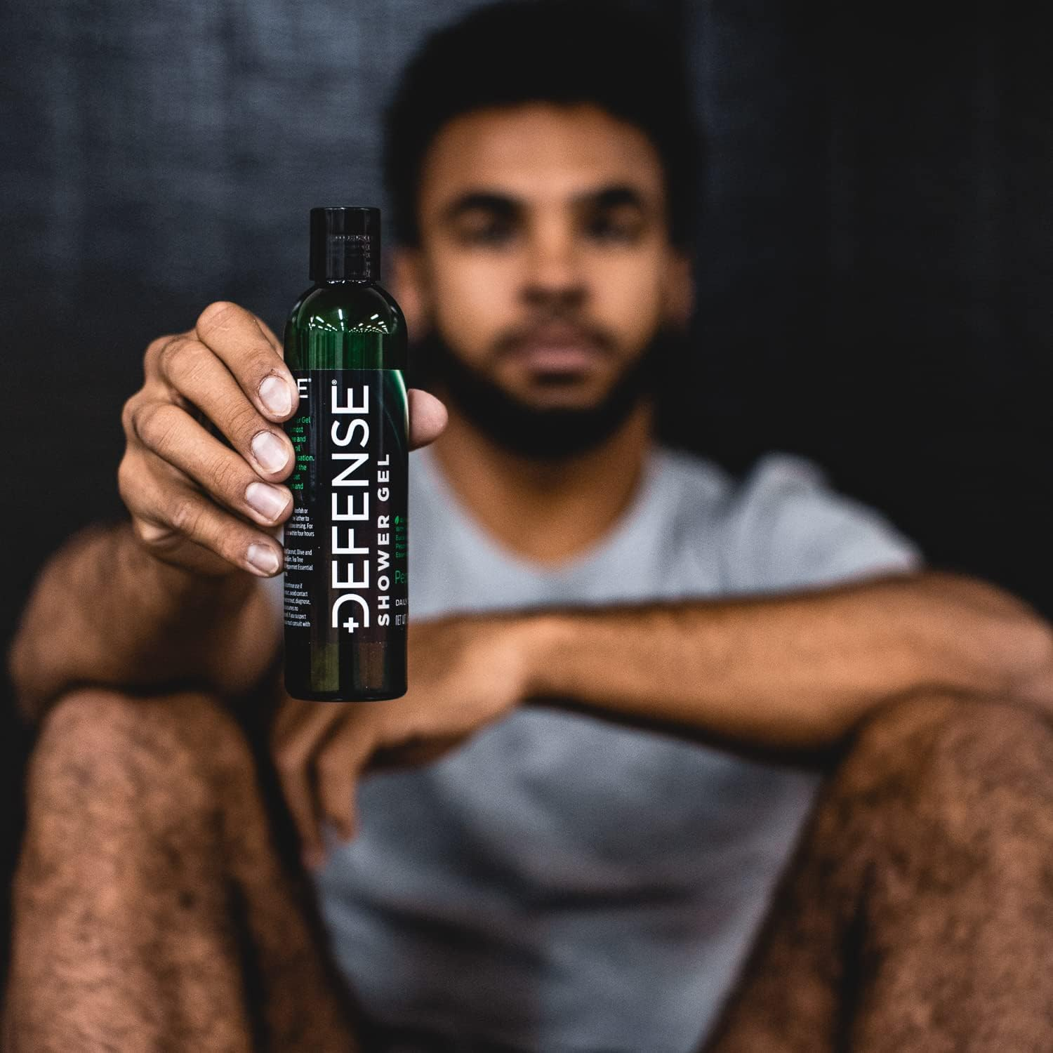 Defense Soap Peppermint Body Wash Shower Gel 8 Oz - Natural Tea Tree Eucalyptus Peppermint Oil image number 4