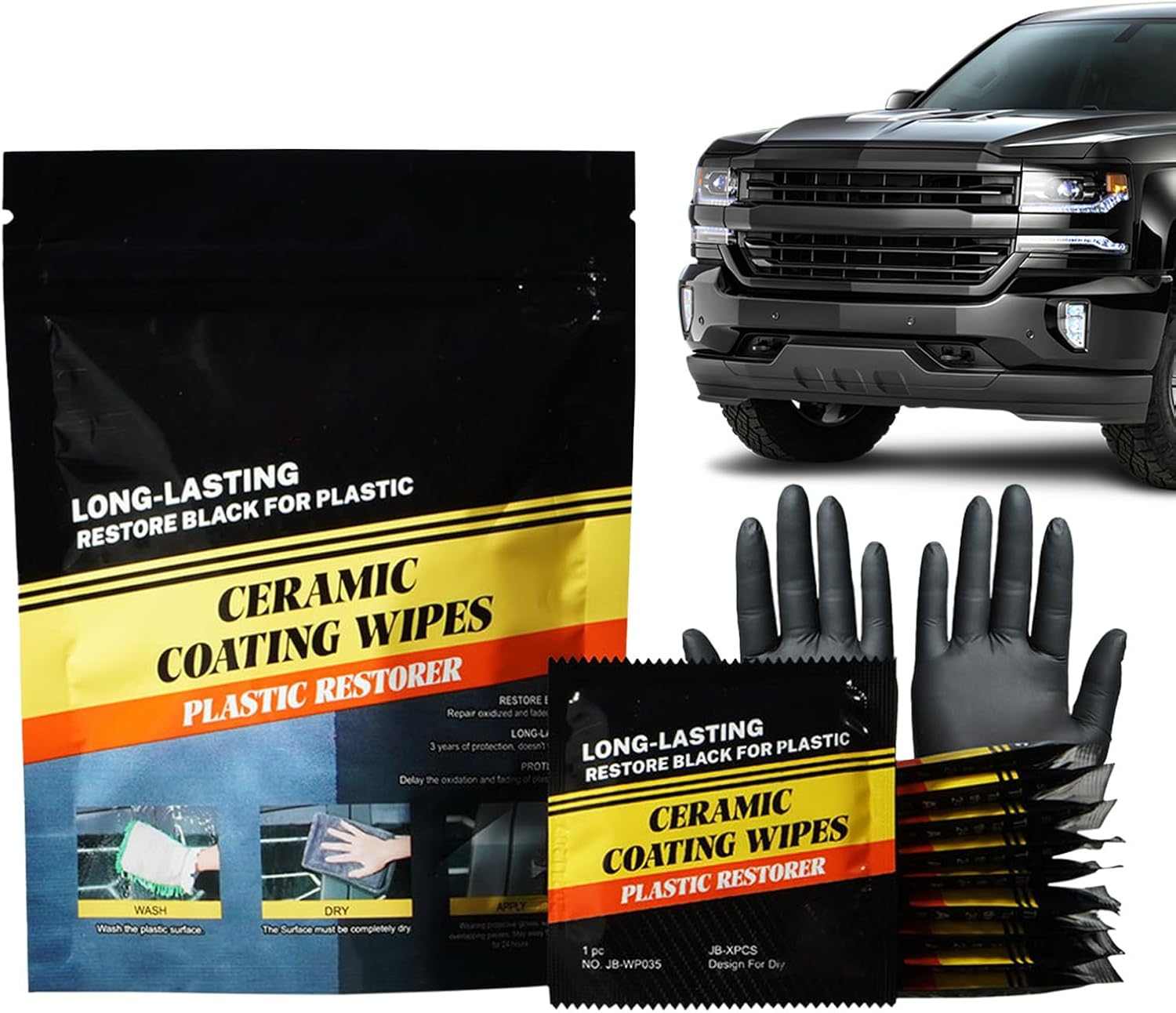 Car Interior Wipes - Vehicle Renovation Cleaner | Mild Car Cleaning Wipes for Dashboard Detailing Interior Restoration Automotive Travel Leather image number 2