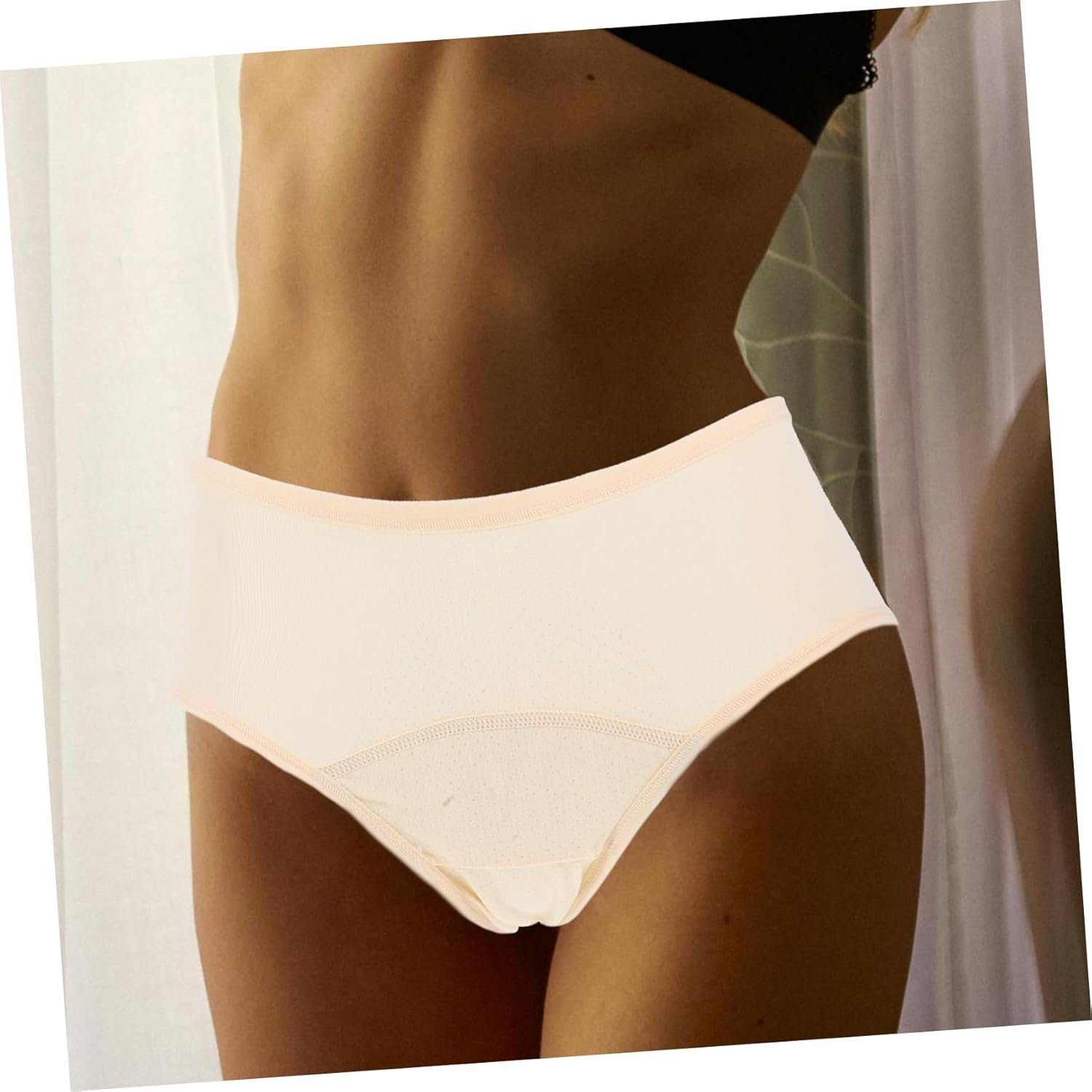 NOLITOY Leakproof Women Panties Breathable Cotton Period Underwear for Heavy Flow Days Soft and Comfortable Leakproof Briefs for Women Grey image number 7