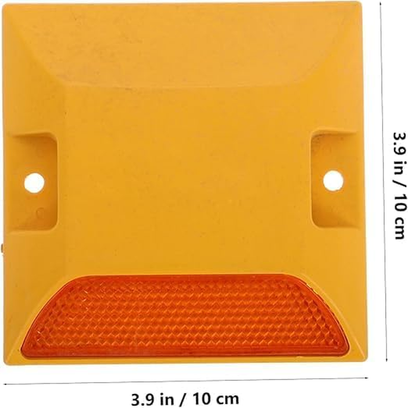 2Pcs Reflective Traffic Markers,Roadway Markings and Pavement Studs for Sidewalks, Pedestrian Crossings, and Street Safety image number 5