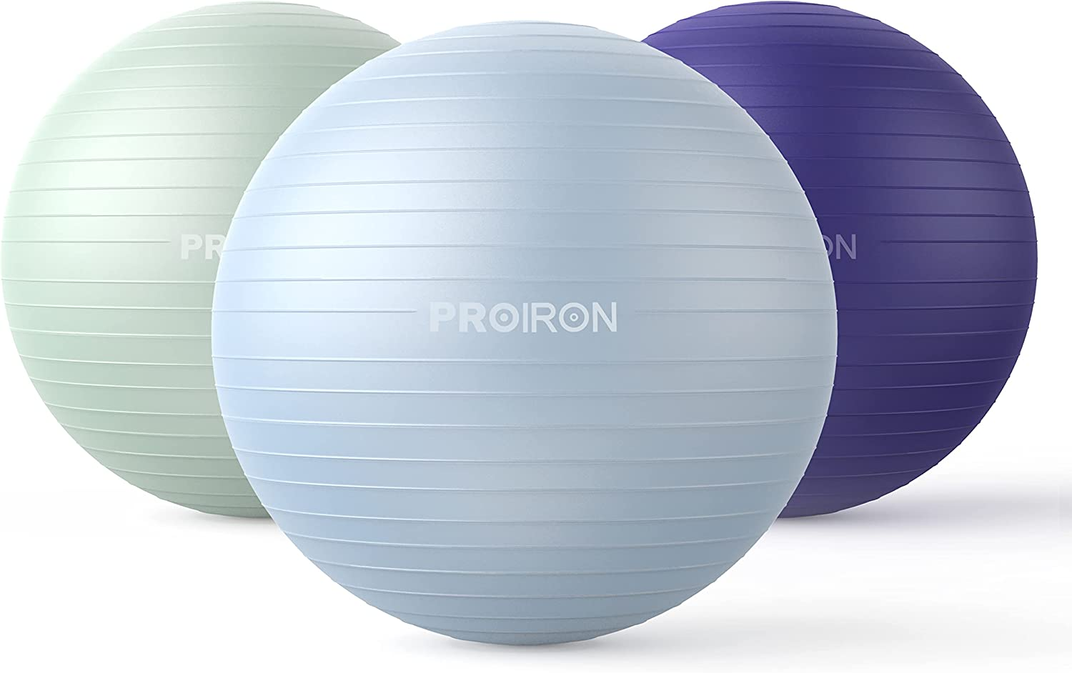 PROIRON Exercise Ball Anti-Burst Yoga Ball Chair with Quick Pump Slip Resistant Gym Ball Supports 500KG Balance Ball for Pilates Yoga Birthing Pregnancy Stability Gym Workout Training image number 3