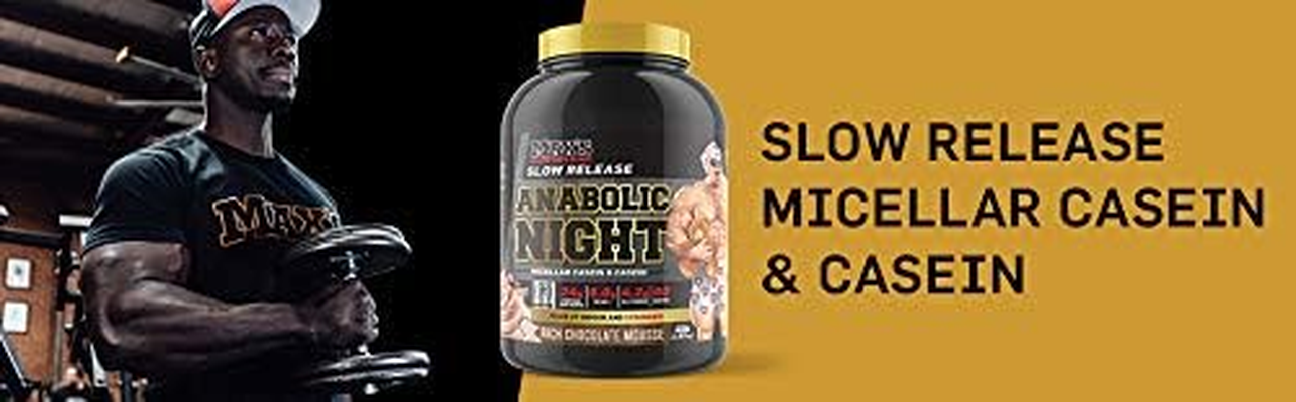 Max'S Anabolic Night Slow Release Protein Powder, Chocolate Mousse, 1.82Kg image number 1
