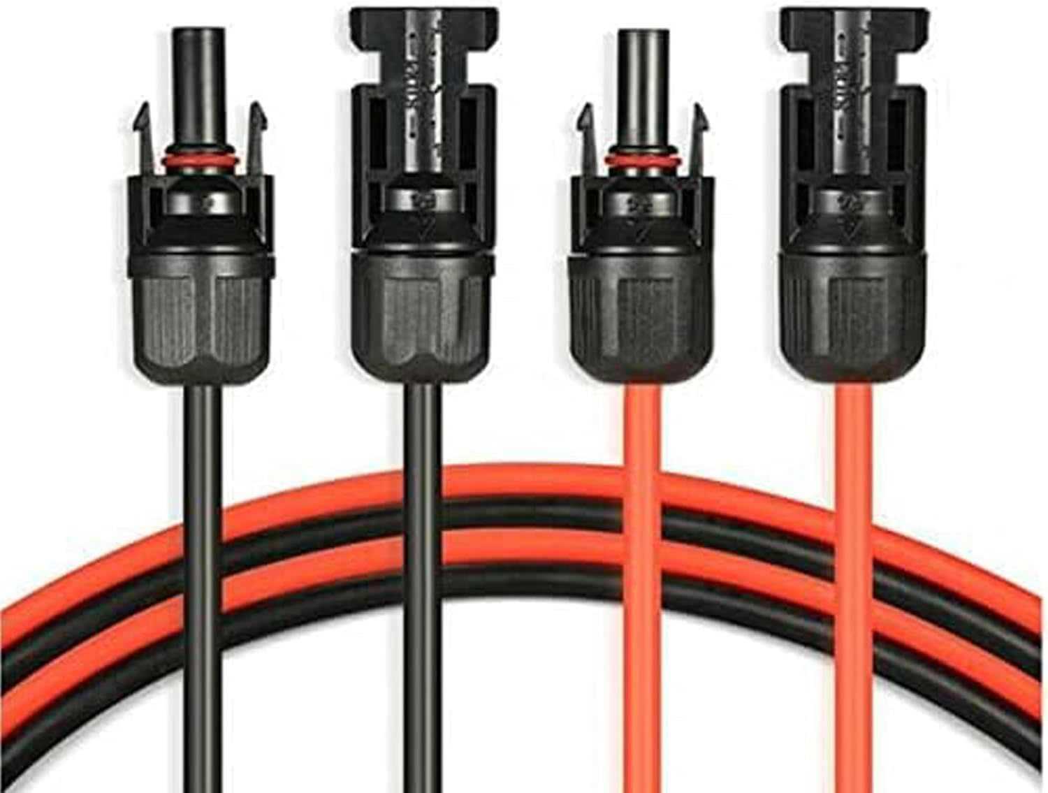 DIGISHUO 5M 6Mm&sup2;/10 AWG Solar Extension Cable with Female and Male Connector | 1 Meter Solar Panel Extension Cable Wire Adapter Kit | 1 Pair Red and Black image number 4