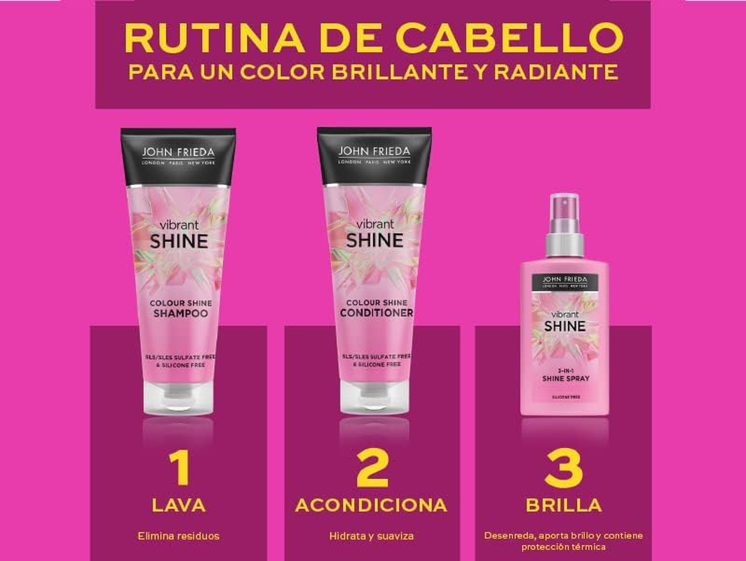 John Frieda - Vibrant Shine Color Shampoo - 250 Ml/Hair Care /250 image number 4