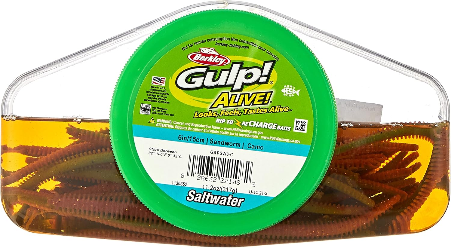 Berkley Berkley Gulp! Alive! Sandworm Saltwater Fishing Soft Bait