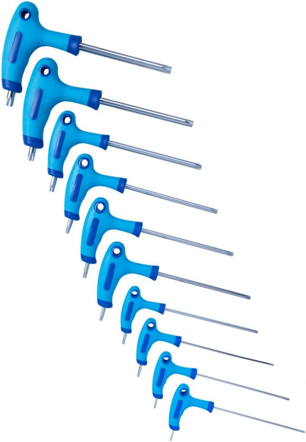 Bluespot 10Pc T-Handle Trx-Star Security Key Set T9-T50 in Metal Stand Torx Trx New image number 3