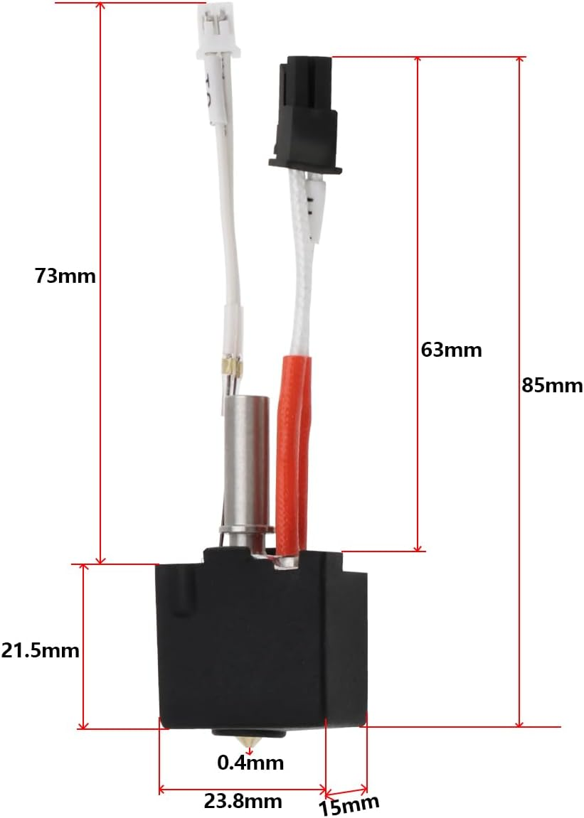 VGOL 1 Sets of 3D Printer Hotend Kit Compatible with Anycubic Kobra 2 Kobra 2 Neo Kobra 2 Pro Kobra 2 plus Kobra 2 Max High Speed 3D Printer with 5PCS Nozzles and 5PCS Silicon Socks image number 1