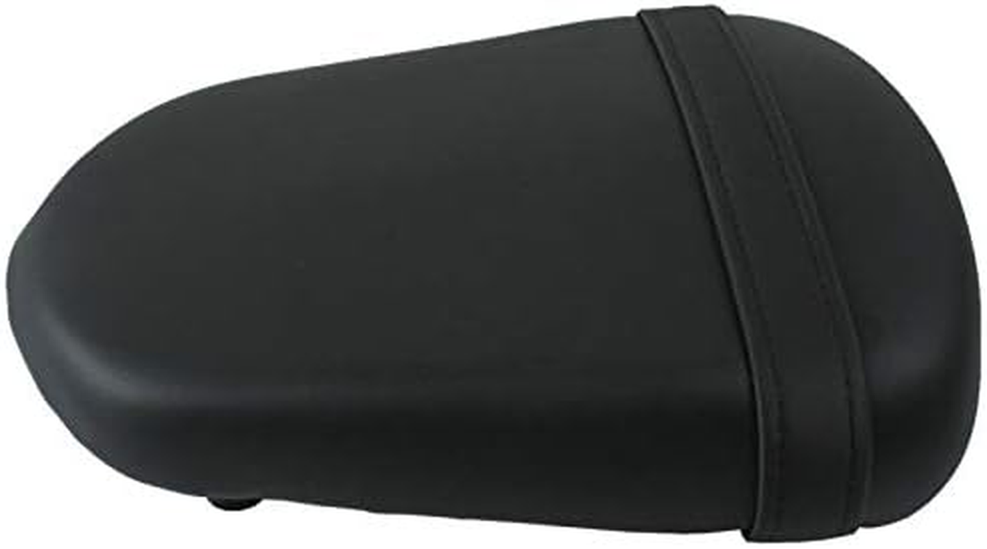 Black Motorcycles Leather Rear Pillion Passenger Seat Cushion Compatible with Suzuki GSXR GSX-R 600 750 2006 2007 image number 6