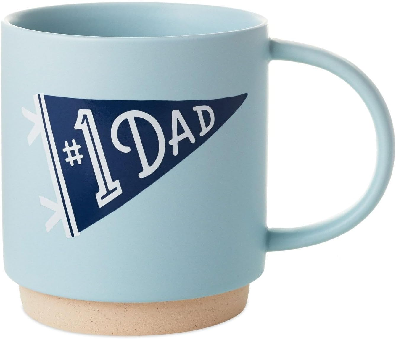 Hallmark #1 Dad/Number 1 Dad Banner Mug - Dishwasher and Microwave Safe - 473 Ml Capacity. Fathers Day Gift/For Dad image number 1