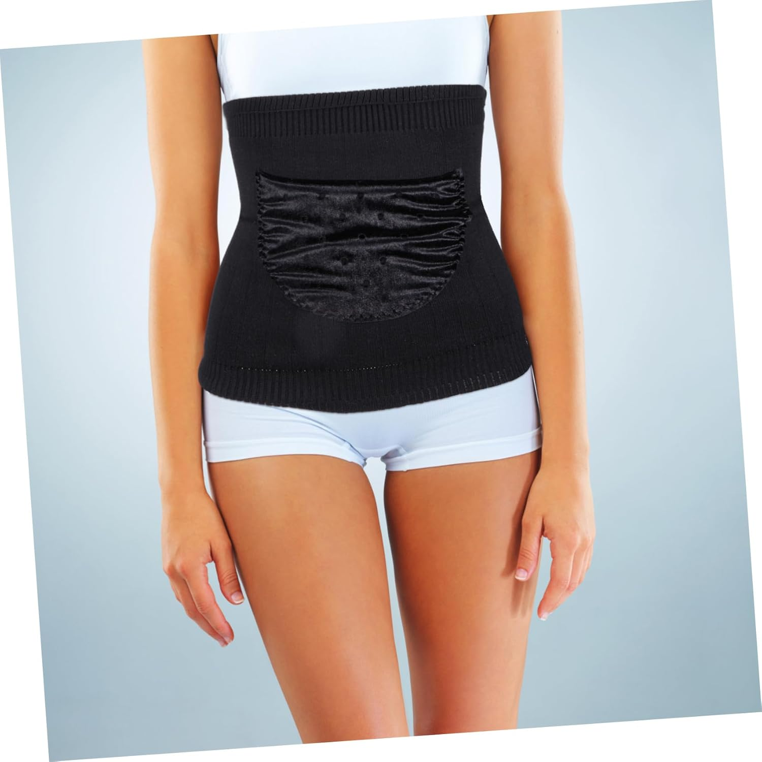 Warm Wool Hip Support Belt Pregnancy Belly Support Band for Lower Back Stomach Warming Protector image number 5