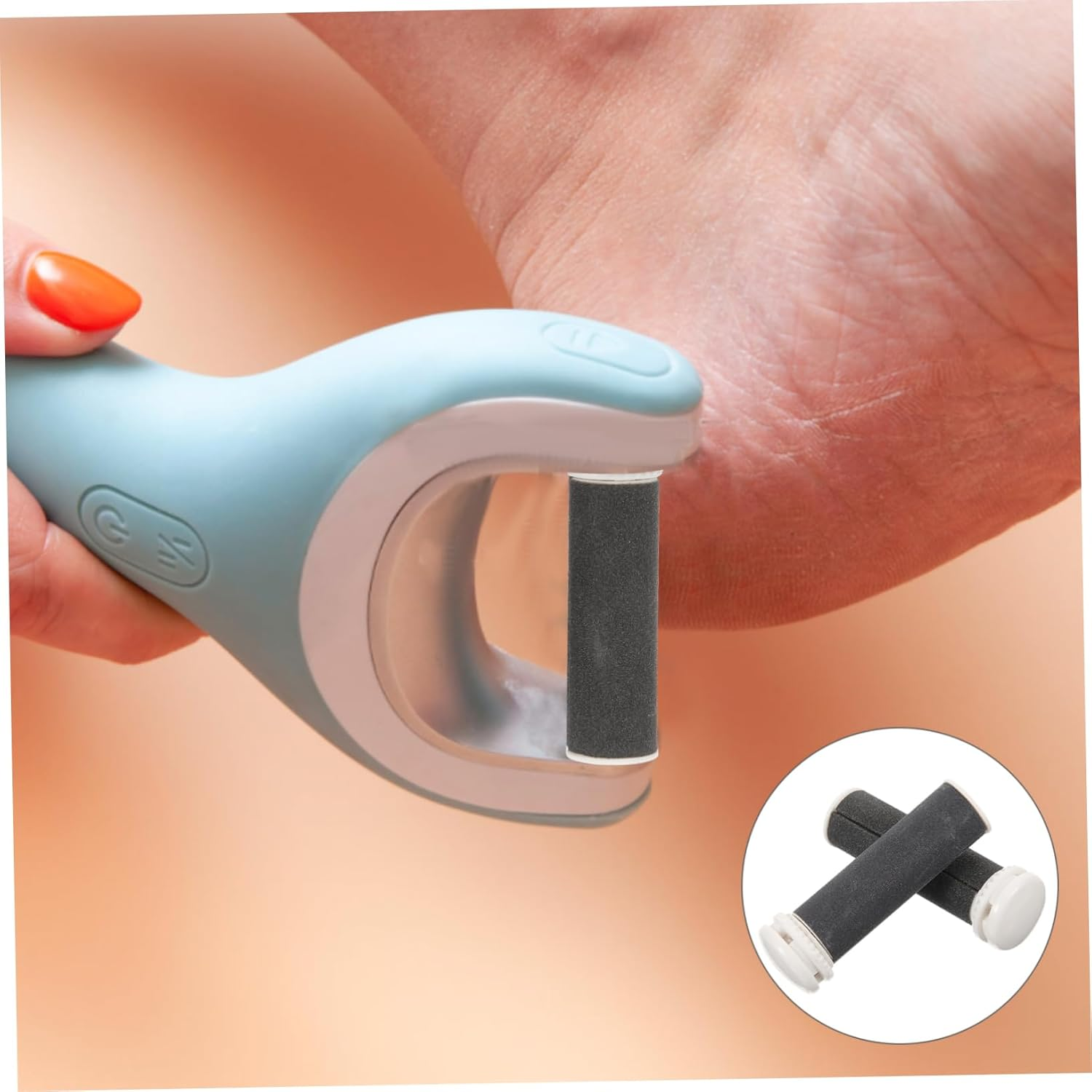 Ipetboom 4Pcs Electric Foot File Roller Replacement Head Coarse Fine Grits for Foot Care