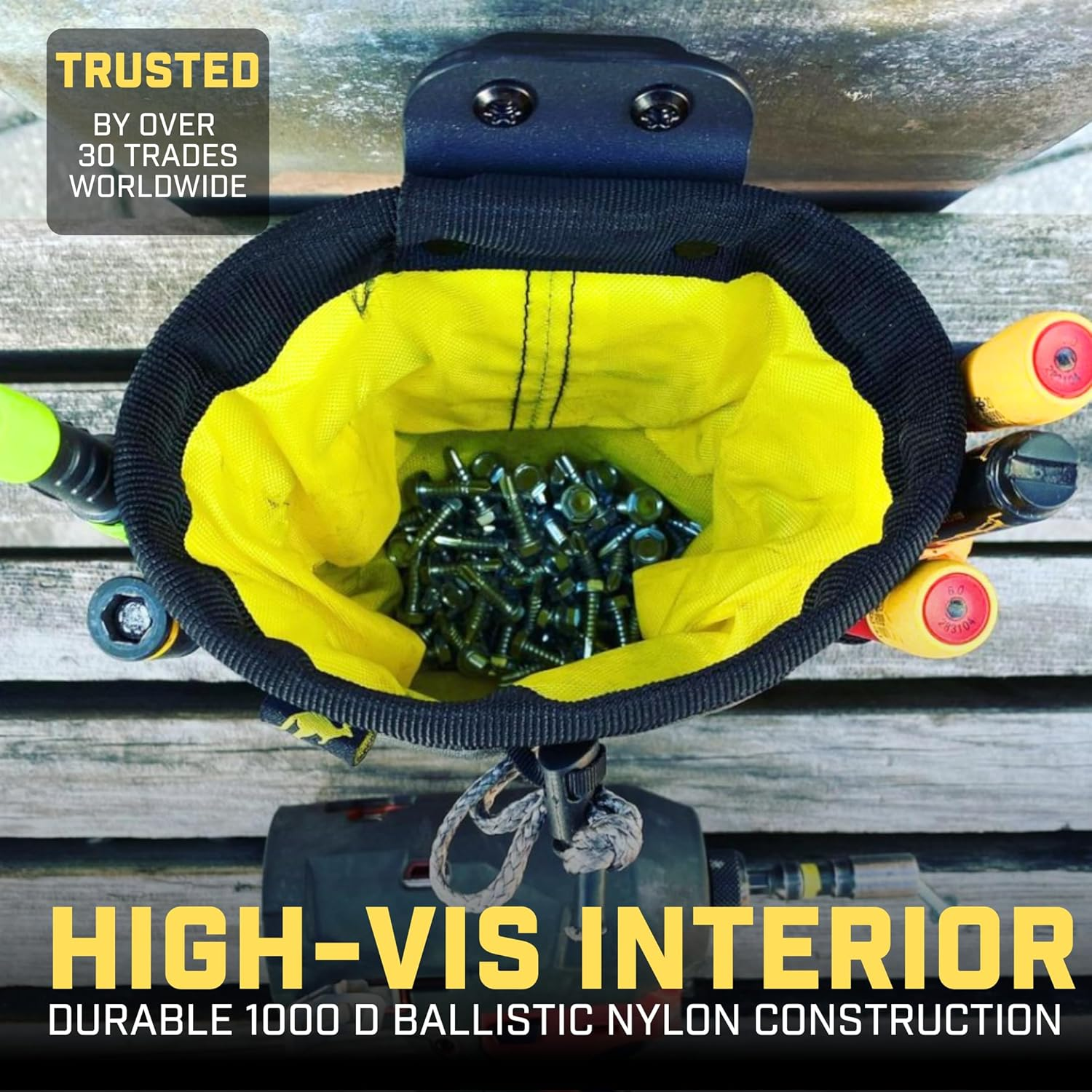 Joey Pouch | Clip-On Tool Belt Bag for Tools, Screws, and Nails - Great for an Electrician, HVAC Tech, Plumber, Carpenter, Contractor, Handy Man, and Any Tradesperson Who Wears a Small Utility Pouch image number 3