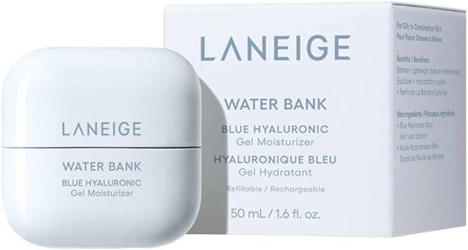 LANEIGE Water Bank Blue Hyaluronic Gel Moisturizer: Lightweight Hydrating Face Gel with Mint Extract, Hypoallergenic & Dermatologist-Tested 20Ml image number 5