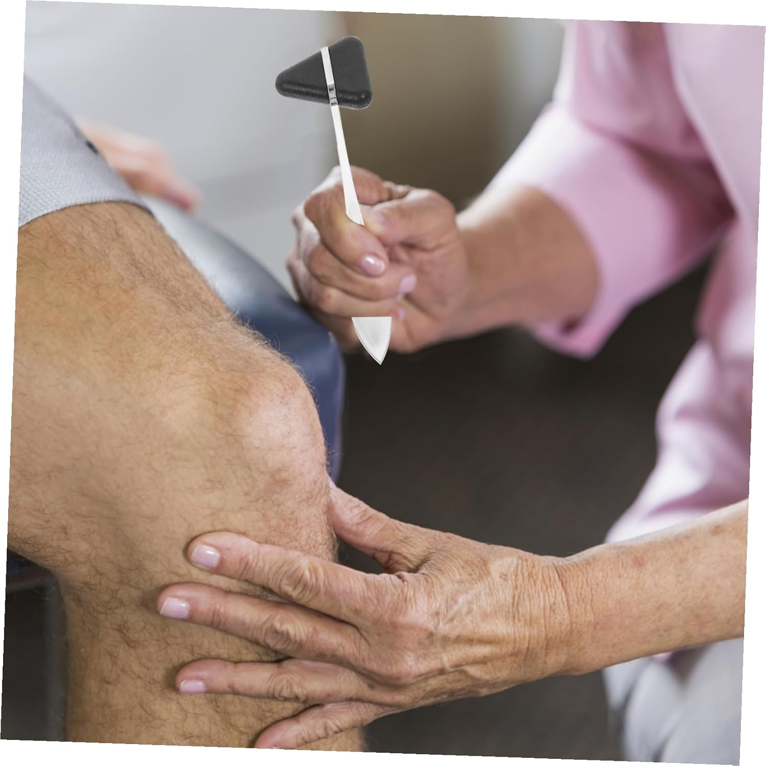 Cabilock 2Pcs Multi-Function Plexor Reflex Hammer with Zinc Alloy Handle for Neurological Testing in Clinics Ergonomic Lightweight Design for Precise Percussion and Enhanced Random Color image number 6