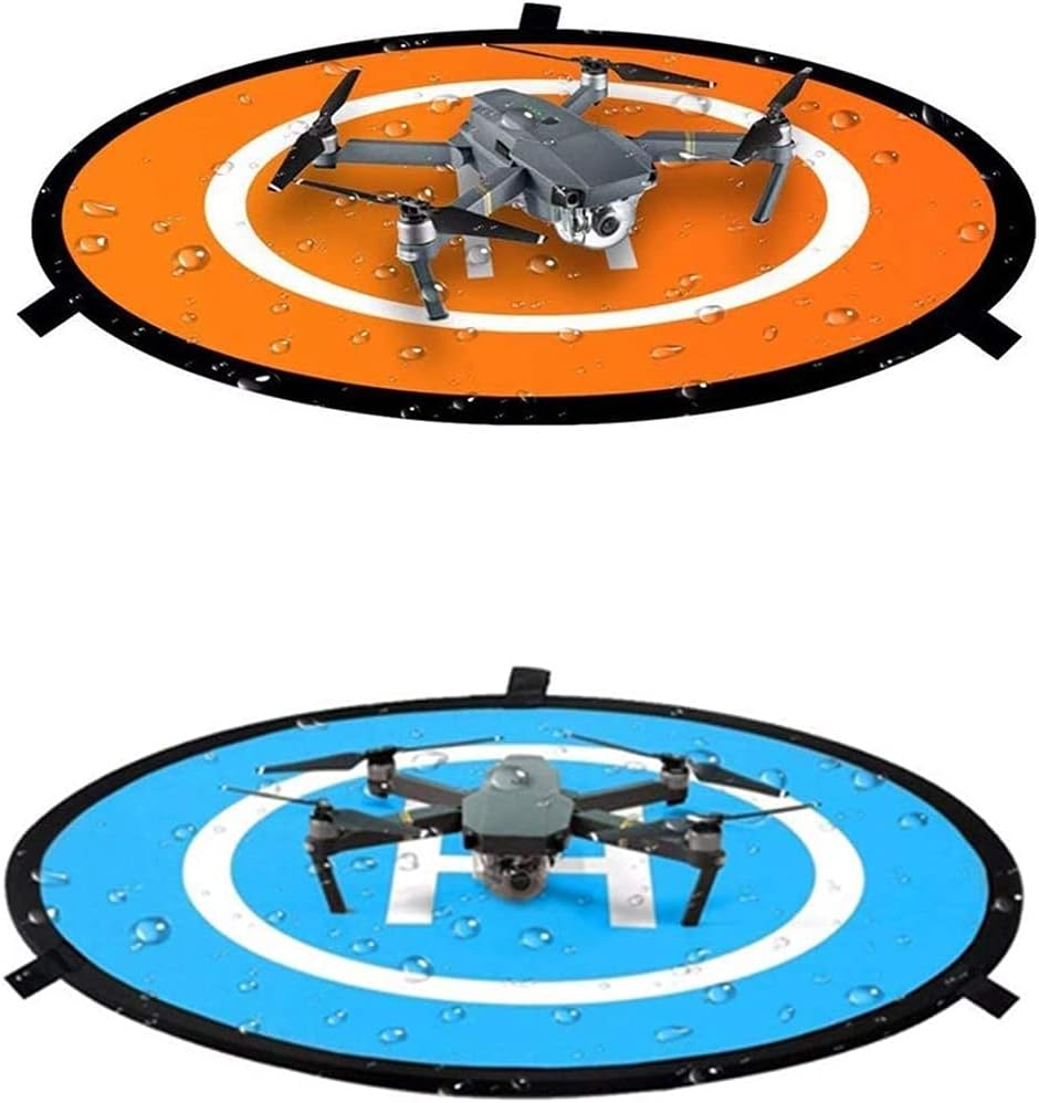 Drone Landing Pad 75Cm/30Inch by MMOBIEL &ndash; Universal Waterproof Pad Double-Sided &ndash; RC Drones Quadcopter Landing Mat &ndash; Universal Compatibility with DJI, Hubsan, Etc. &ndash; Incl. Reflection Tape and Pins image number 3
