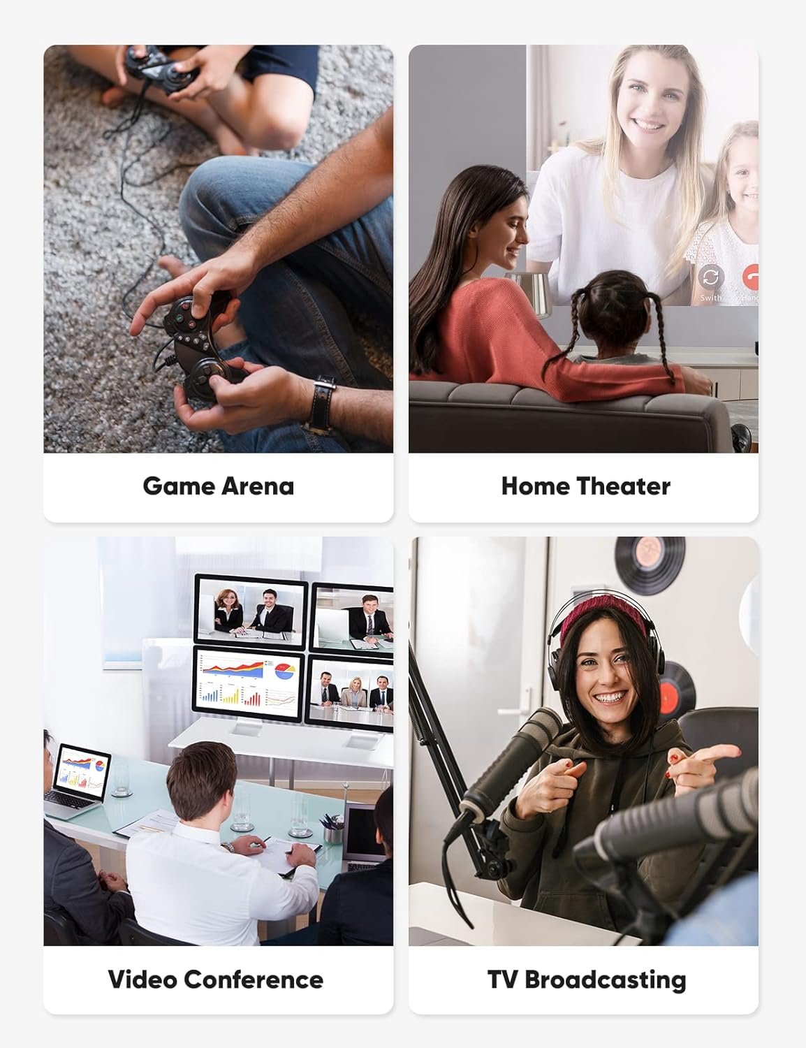 Highwings 8K 4K HDMI Extender Cable, Short HDMI Extension Cable 2.1 4K@30Hz/ 60Hz/ 120Hz, Ultra High Speed HDMI Adapter Male to Female Compatible with PS5 Roku Stick Blu Ray Player HDTV Laptop 0.3M image number 3