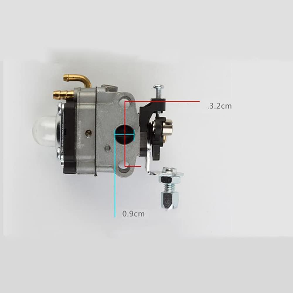 Sagasave Lawn Mower Carburetor, 9Mm Carburetor Replacement Parts, Lawn Mower Engine Replace for Honda GX31 139 Trimmer image number 4