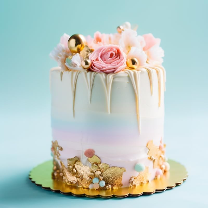 Papyrus Scalloped Cake Board, Gold, 10-Inch Board Diameter image number 1