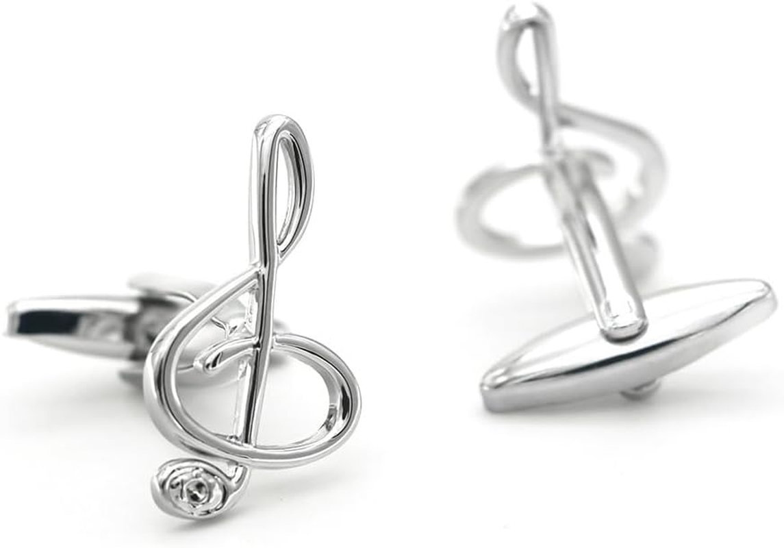 Treble Clef Music Cufflinks with Presentation image number 3