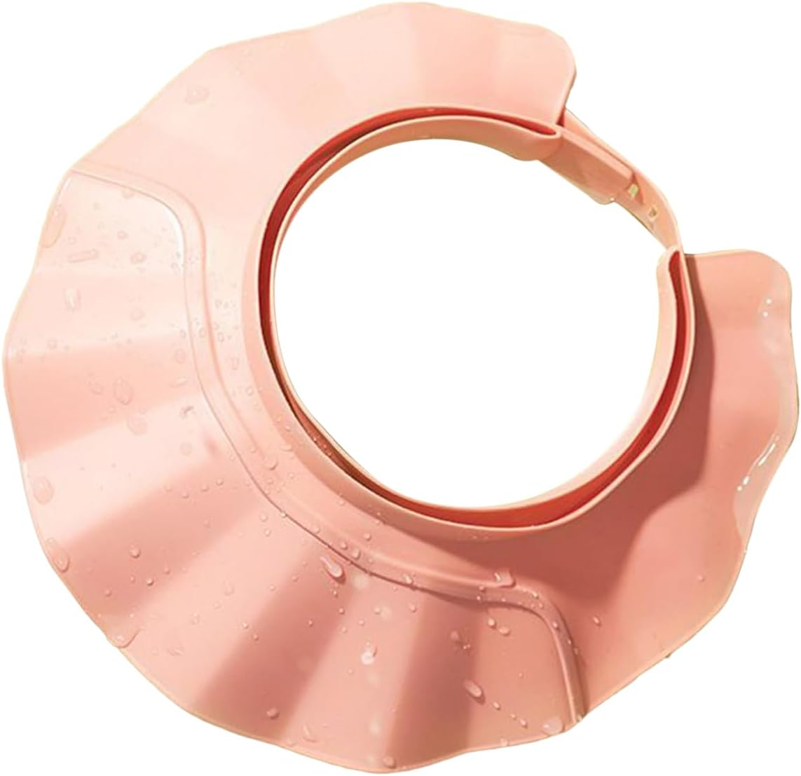 21-Position Hair Washing Shield - Adjustable Shower Cap Shield, 24X24Cm Wide Brim Shampoo Protection Hat | Shower Cap for Adults, Kids & Elderly | Bath Hat for Eye, Ear & Face Protection Hair Wash