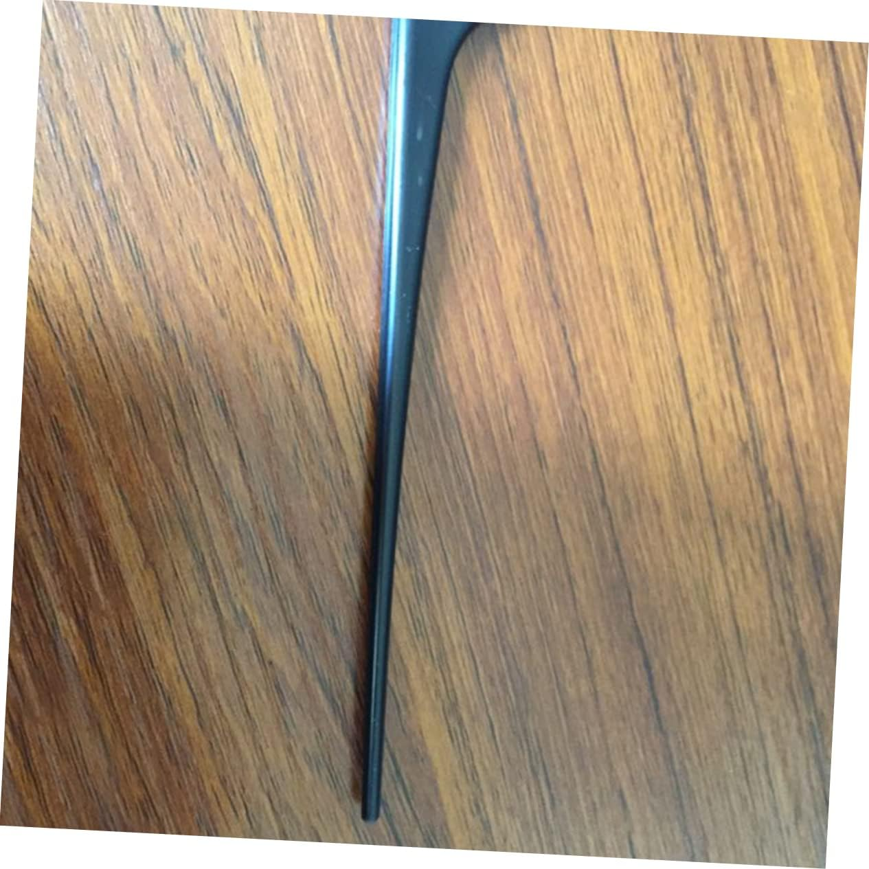 Vaguelly Hair Dye Comb with Hook Black Hair Coloring Brush Long Handle Salon Tint Tool for Even Color Application and Easy Use - Black image number 2