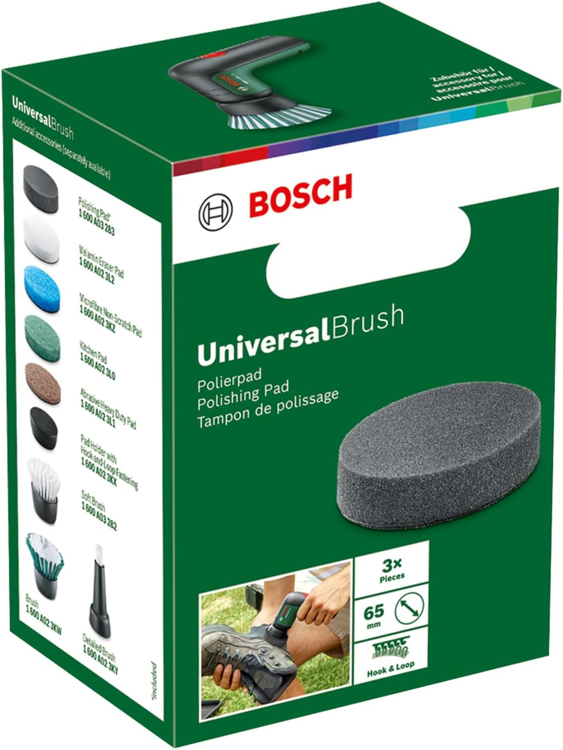 Bosch Home & Garden Universalbrush - Polishing Pad X 3 image number 2